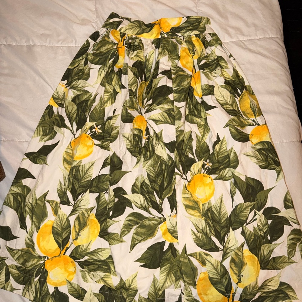 H&M Citrus Grove A-Line Skirt